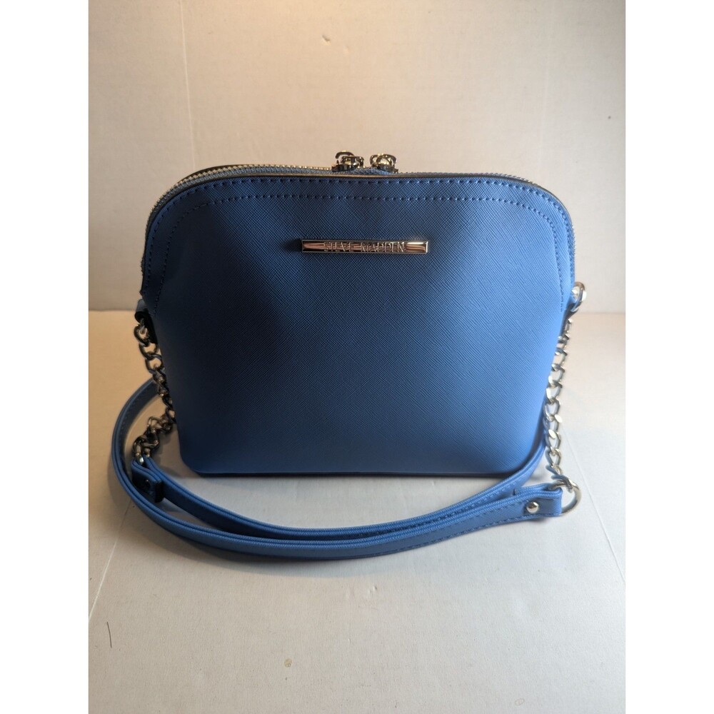 Steve Madden Sapphire Blue Crossbody Bag Purse Chain Strap NWT MSRP $68 DT204410